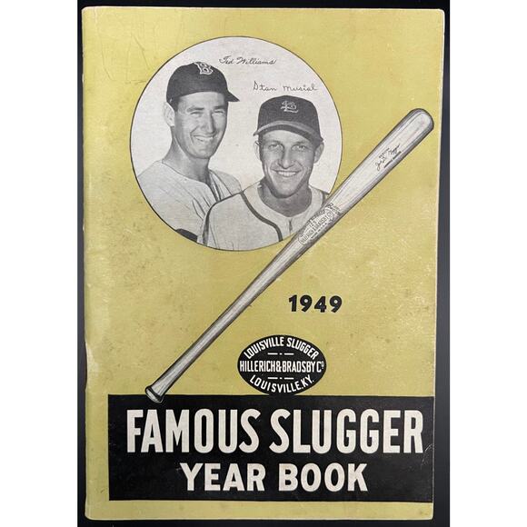 1949 Famous Slugger Year Book Booklet Stan Musial Ted Williams Joe DiMaggio MLB - Picture 1 of 6